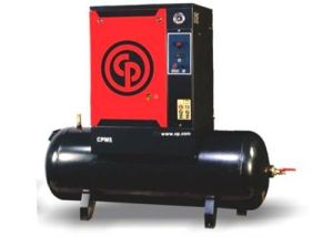 CP tank mounted screw air compressor