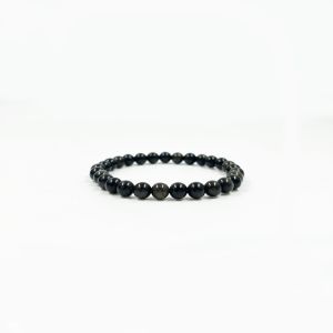 6mm Black Obsidian Bracelet