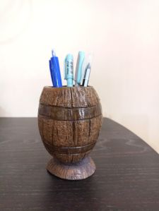 Coconut Shell Pen Holder