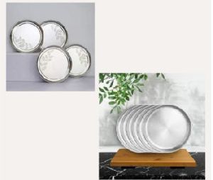 assiettes stainless steel plate