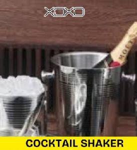 silver cocktail shaker