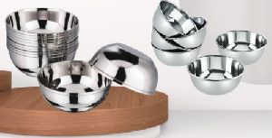 stainless steel silver bowls