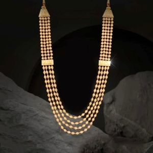 Gold Beads Layered Mala
