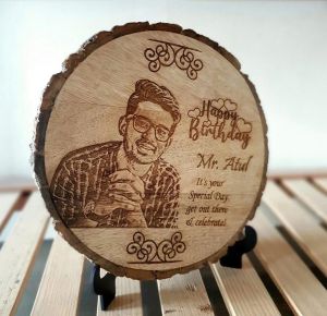 Wooden Slice engraved