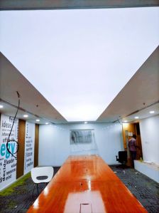 Translucent stretch ceiling