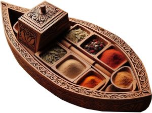 Kerala Vallam Model Spice Box  (without spice)