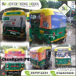 Auto Rickshaw Hood Branding Company in Chandigarh Punjab
