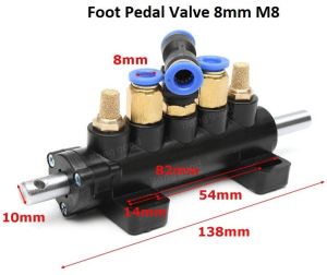 8mm M8 Foot Pedal Valve