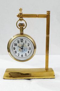 Antique Brass Nautical Hanging Table Clock