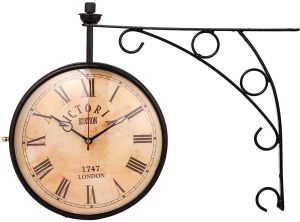 Vintage Double Sided Victoria Wall Clocks