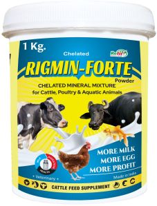 (Chelated Mineral Mixture For Cattle, Poultry &amp;amp; Aqua)	(Rigmin Forte 1 Kg. Box)