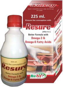 (Conception Improving Liquid For Cattle) (Resure (After AI.) 225 ML.