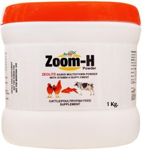 (Zeolite Based Multivitamin Powder For Cattle, Poultry &amp;amp; Aqua) (Zoom-H 1 Ltr.)