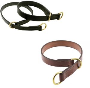 Flat Leather Slip Dog Collar