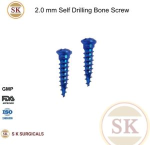Oral Maxillofacial Self Drilling 2.0 mm Mini Bone Screw