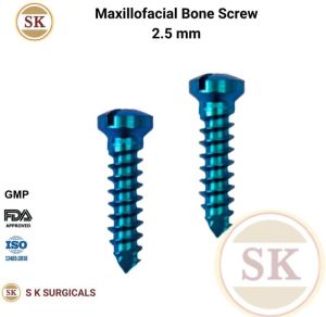 Oral Maxillofacial 2.5 MM Titanium Mini Bone Screw