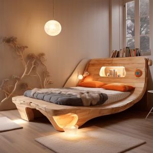Modern Wooden Bed
