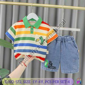 Cute Boys Cotton T Shirt with Shorts