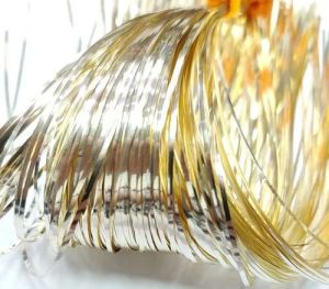 Golden Mukaish Metal Strips, For Textile Industry