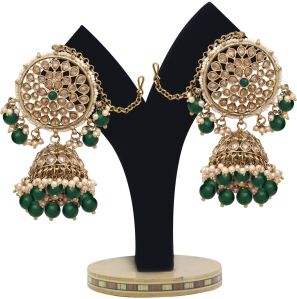 Blossom Bloom jhumki Earring &amp;amp; Maangtikka Set