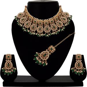 Divine Square Elegance Traditional Choker Necklace Set