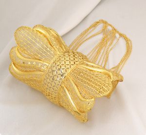 Enchanting Gold Filigree  Kada with Fairy Design Kada