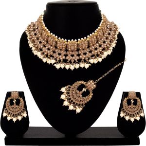 Graceful Square Wedding Collection Choker Necklace Set