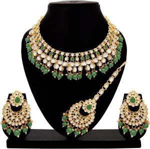 Imperial Wedding Kundan Choker Necklaces Set