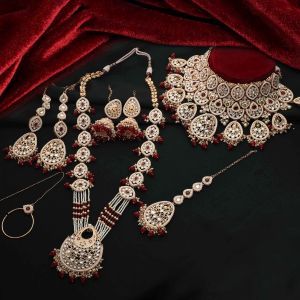 Regal Chandbali Kundan Pearl Wedding Collection Dulhan Bridal Set