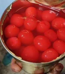 canned cherries