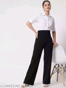 Ladies Solid Trousers