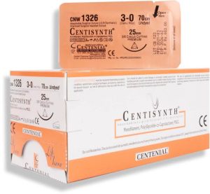 Absorbable Surgical Suture U.S.P (Synthetic) CENTISYNTH Monofilament Poly (Glycolide-Co-Caprolactone