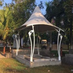 Four Angle Tensile Gazebo Structure