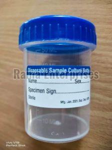 Plasitc Plastic Urine Sample Container, Shape : Round