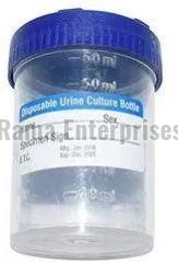 Plasitc Sterile Urine Sample Container, Shape : Round