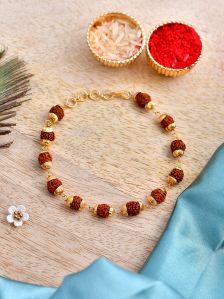 Rudraksha beads braclet rakhi