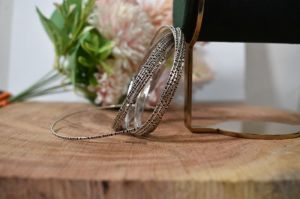 Party Wear Silver Plated Bangles