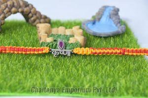 Cotton Divine Krishana Silver Rakhi