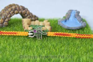 Divine Lord Shiva Tripund and Trisul Silver Rakhi