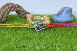 Divine Trishul Damru Silver Rakhi