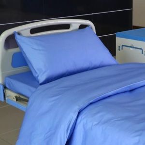 Cotton Blue Hospital Bed Sheet