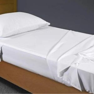 White Hospital Bed Sheet