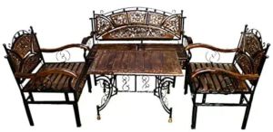 Restaurant Designer Sofa Set, Frame Material : Iron