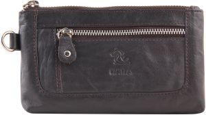 kara women brown genuine leather wallet