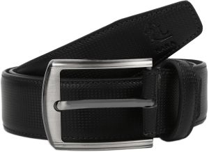 classic pin buckle faux leather casual mens belt