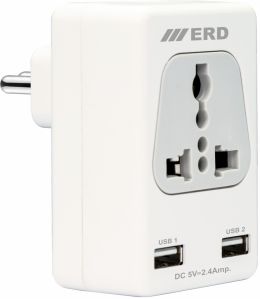 ERD EB-12 USB Charger + Power Socket