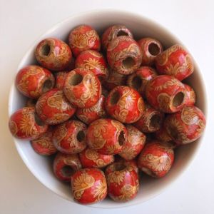 Oval Shape Wooden Beads