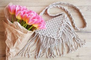 Ladies Stylish Macrame Sling Bag