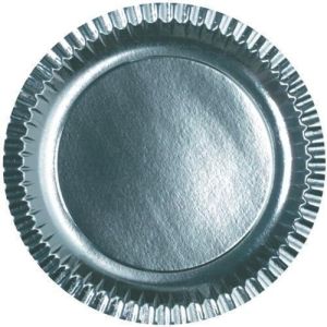 Silver Coated Paper Plate