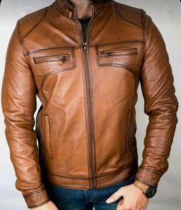Comfort Fit Mens Leather Jacket